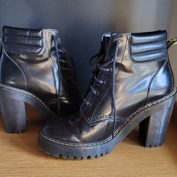 Dr. Martens Shoes - Dr. Martens Black Lace Up Boots. Persephone
